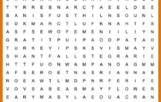 Free Thanksgiving Word Search Printable - With Answers Included inside Thanksgiving Word Search You Can Play