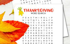 Free Thanksgiving Word Search Puzzle Printable - Made With Happy throughout Thanksgiving Twisted Word Search
