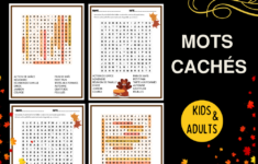 French Thanksgiving Word Search Mots Cachés Français Sur L'Action pertaining to Thanksgiving Word Search In French