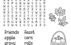 Grateful Wordsearch throughout Easy Thanksgiving Word Search For Kids