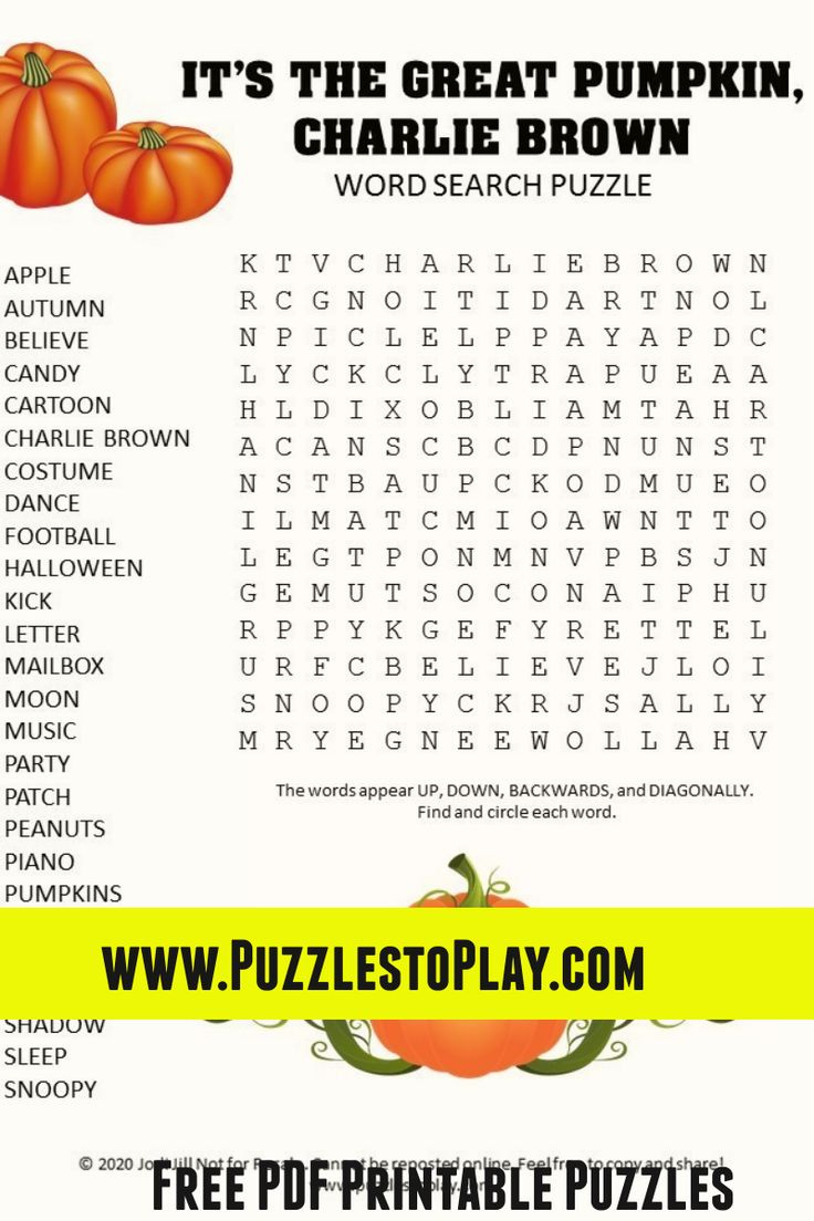 Great Pumpkin Charlie Brown Word Search within A Charlie Brown Thanksgiving Word Search