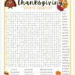 High School Thanksgiving Word Search With Answer Key, Printable Pertaining To Thanksgiving Word Search Super Teacher Worksheets