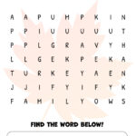 Incredibly Giant Thanksgiving Word Search In Incredibly Giant Thanksgiving Word Search