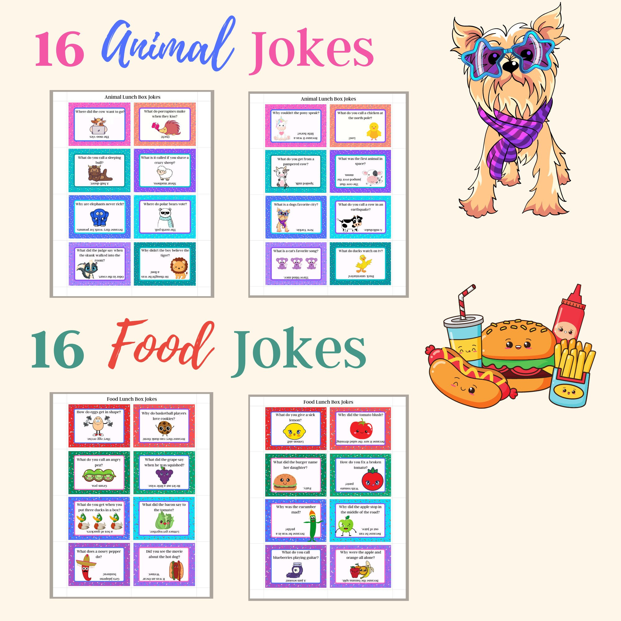 Lunch Box Jokes Bundle, Vol 2, Lunch Box Notes For Kids, Joke Of for Thanksgiving Word Search Answer Key Printables4kids