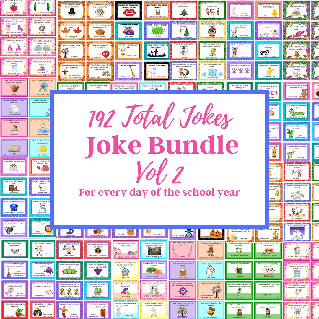 Lunch Box Jokes Bundle, Vol 2, Lunch Box Notes For Kids, Joke Of inside Thanksgiving Word Search Answer Key Printables4kids