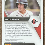 Matt Rudick 2021 Panini Prizm Draft Picks Red Velocity Autograph Inside Matt Mikulski Thanksgiving Word Search