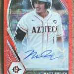 Matt Rudick 2021 Panini Prizm Draft Picks Red Velocity Autograph Within Matt Mikulski Thanksgiving Word Search
