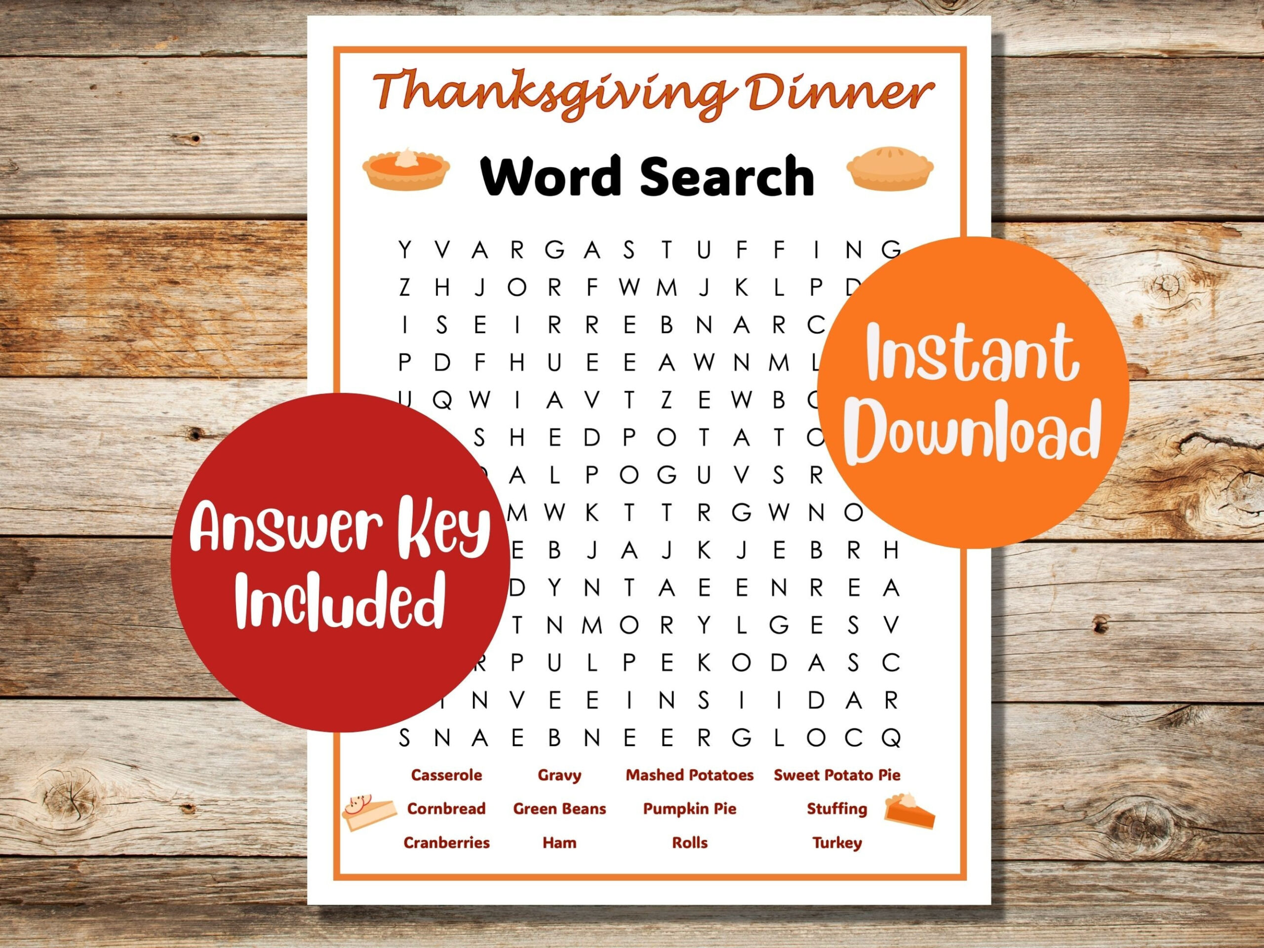 Printable Thanksgiving Word Search With Answers | Thanksgiving Day within Thanksgiving Dinner Word Search Answer Key
