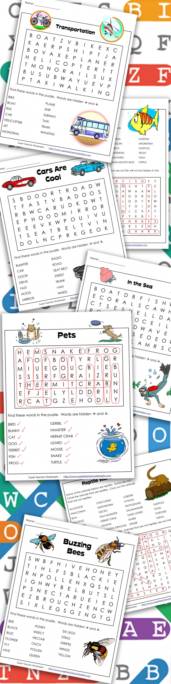 Printable Word Search Puzzles with Super Teacher Worksheets Thanksgiving Word Search Answers