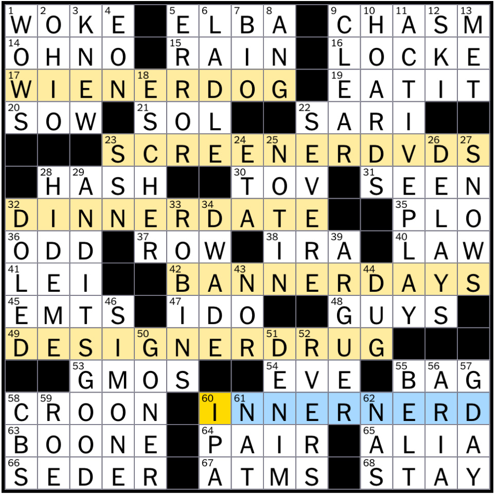 Rex Parker Does The Nyt Crossword Puzzle: Idris Sexiest Man Alive intended for 34d Grade Thanksgiving Word Search
