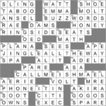 Soft Support For An Injured Arm Crossword Clue Archives Inside 34D Grade Thanksgiving Word Search