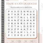 Spanish: Thanksgiving Day Word Search Packet With Regard To Thanksgiving Word Search Printable Spanish