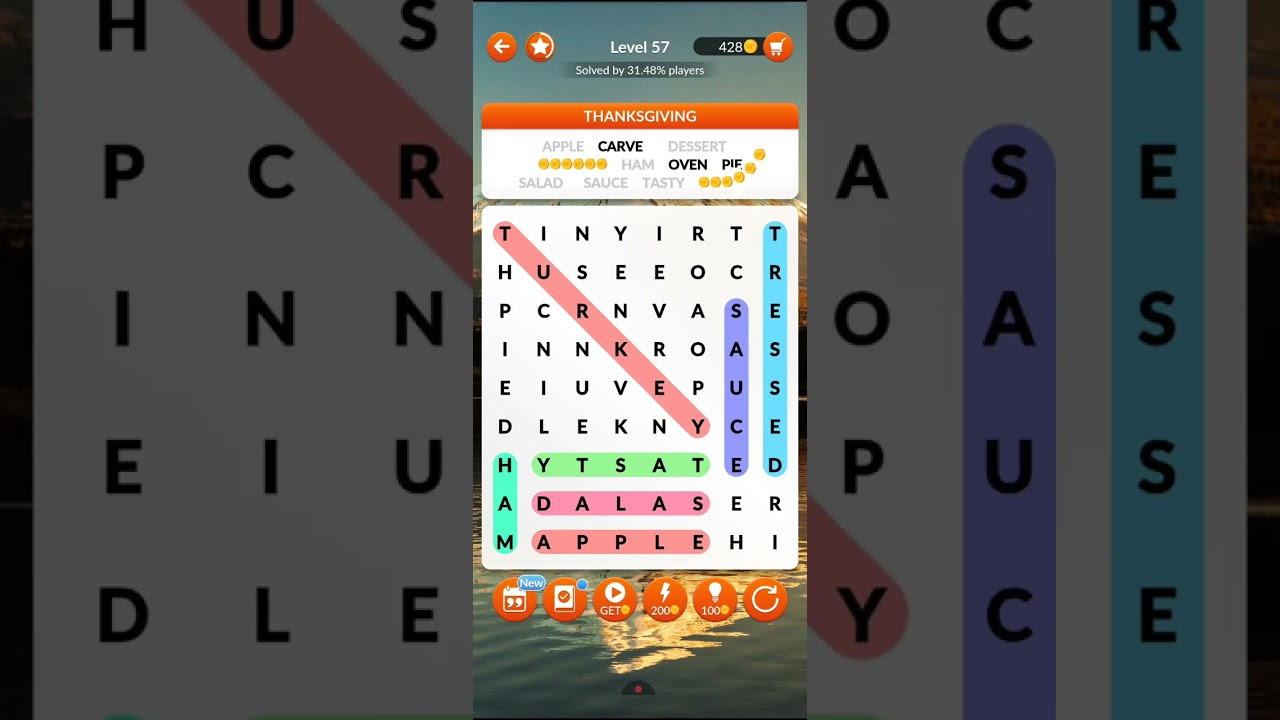 Thanksgiving 57 - Youtube with regard to Thanksgiving Word Search Level 57