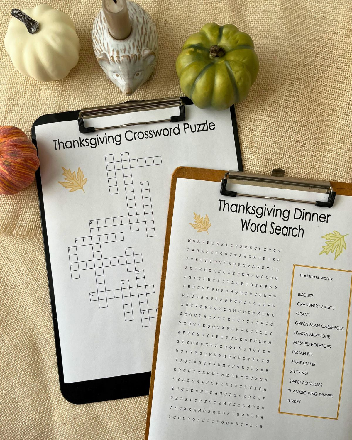 Thanksgiving Crossword Puzzle &amp;amp; Thanksgiving Word Search (Free regarding Teachingonlemonlane Word Search Thanksgiving Answer Key
