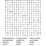 Thanksgiving Feast Word Search   Wordmint For A Thanksgiving Feast Word Search Answers