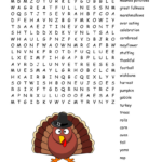 Thanksgiving Feast Word Search   Wordmint Throughout Happy Thanksgiving Word Search Answer Key