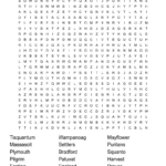 Thanksgiving History Word Search   Wordmint With Regard To History Of Thanksgiving Word Search