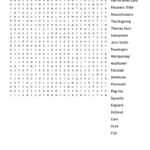 Thanksgiving History Word Search   Wordmint Within First Thanksgiving Word Search Puzzle