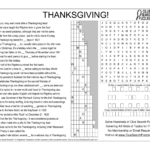 Thanksgiving Trivia Quiz Inside Thanksgiving Trivia Word Search