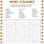 Thanksgiving Word Search 2 For Thanksgiving Word Search East