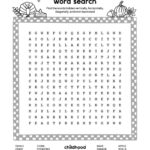 Thanksgiving Word Search   Childhood Magic Throughout Thanksgiving Word Search Puzzles Middle School