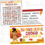 Thanksgiving Word Search Digital Instant Download Cookie Bag Intended For Thanksgiving Word Ving Word Search
