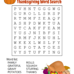 Thanksgiving Word Search (Free Printable Puzzles) – Diy Projects Pertaining To Thanksgiving Word Search Answer Key Freeology