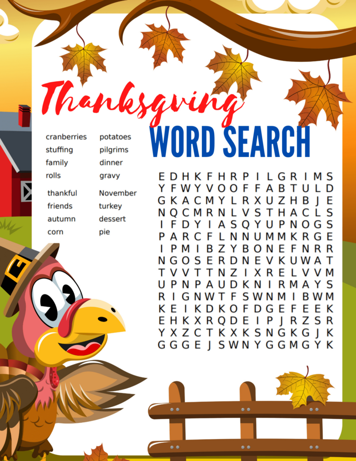 Bogglesworld Thanksgiving Word Search Bogglesworld Thanksgiving Word Search