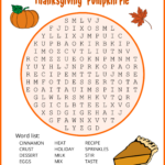 Thanksgiving Word Search (Free Printable Puzzles) – Free For Thanksgiving Word Search Free For Kids