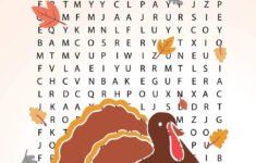 Thanksgiving Word Search: Large Print Thanksgiving Word Search inside Thanksgiving Word Searches Big Ones