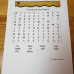Thanksgiving Word Search   Lovinghomeschool With Crafting The Word Of God Thanksgiving Word Search
