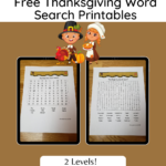 Thanksgiving Word Search   Lovinghomeschool With Crafting The Word Of God Thanksgiving Word Search Answers