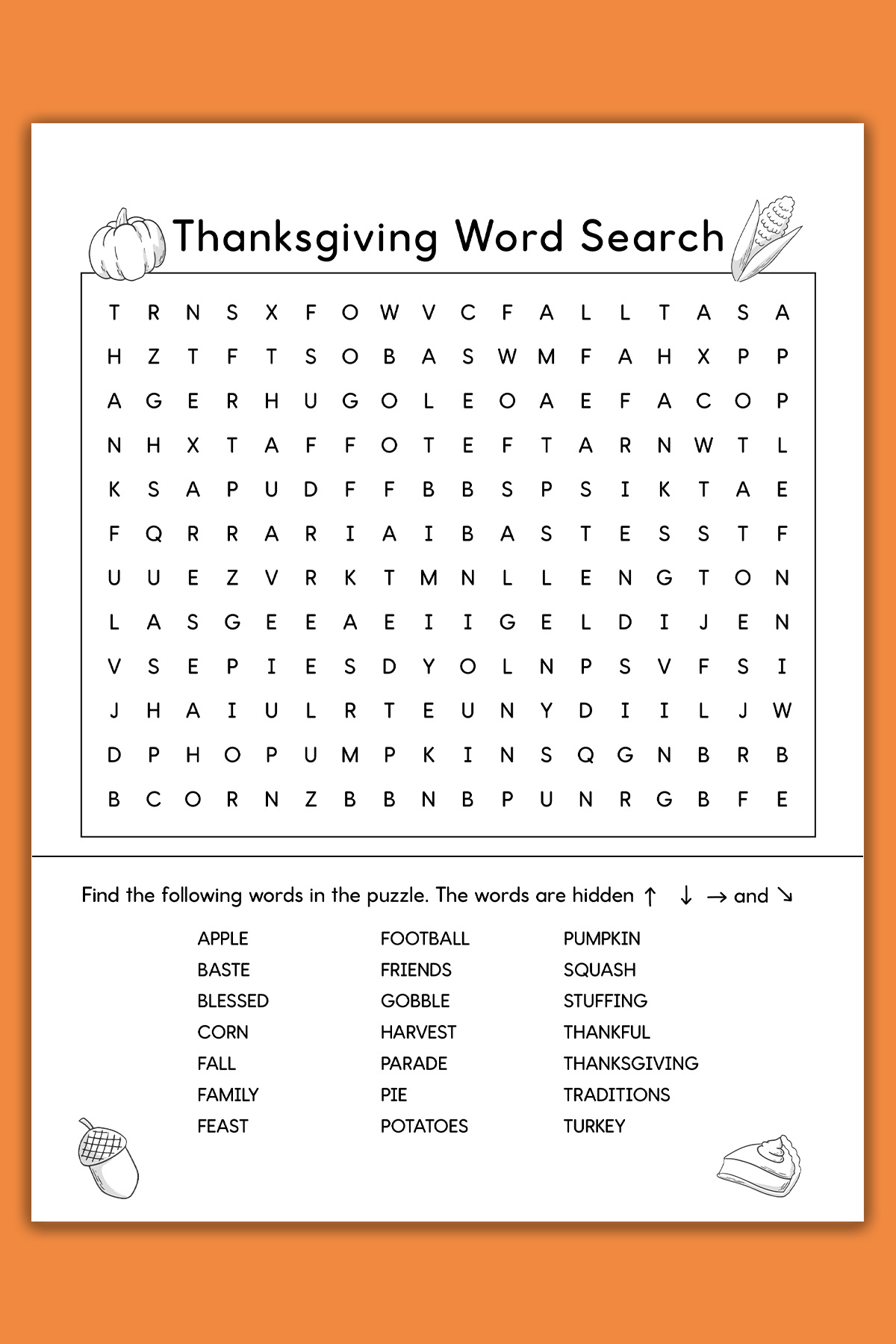 Thanksgiving-Word-Search-Printable-Example-Medium - Mom Envy within Medium Thanksgiving Word Search