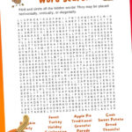 Thanksgiving Word Search Printable For Kids Pertaining To Thanksgiving Word Search 2