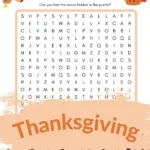 Thanksgiving Word Search Printable For Little Learners: So Easy Intended For Thanksgiving Word Search You Can Play
