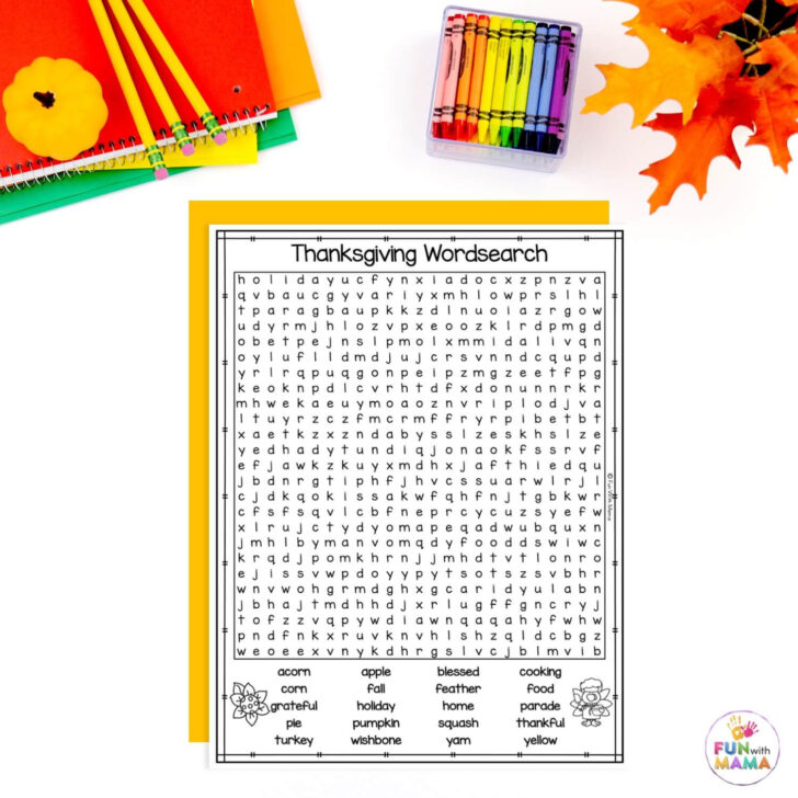 Thanksgiving Word Search Teachers Pay Teachers
