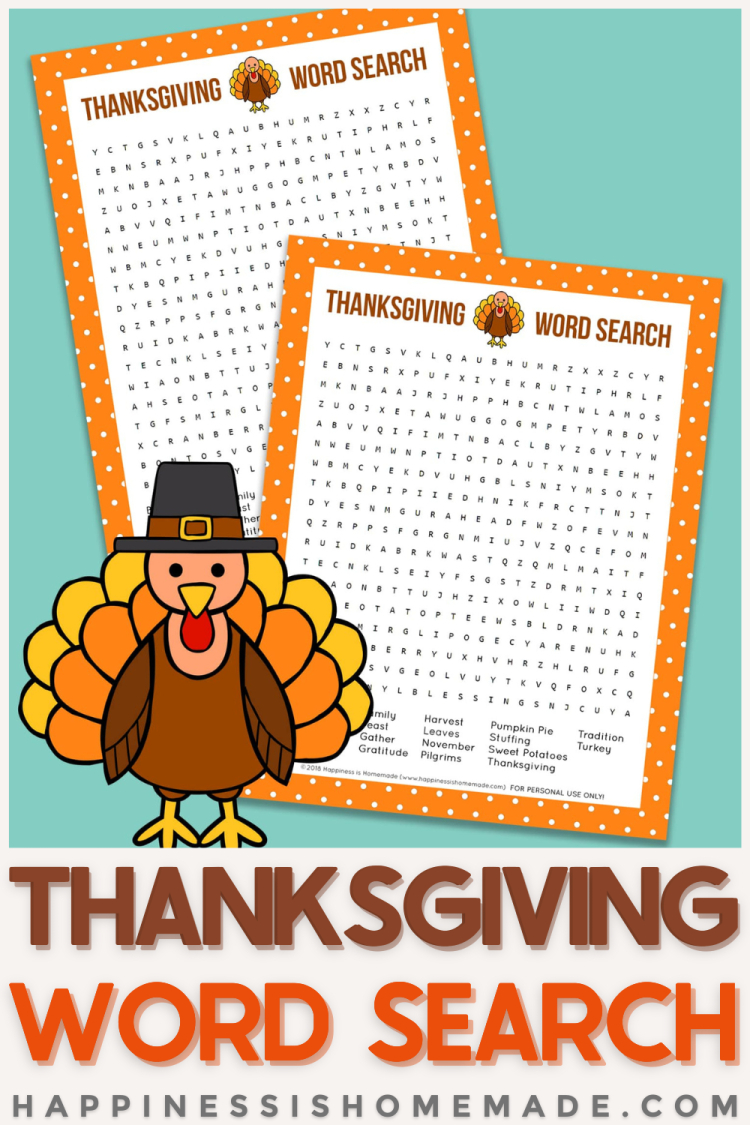 Thanksgiving Word Search Printable - Happiness Is Homemade inside Thanksgiving Word Search We Appreciate Your Business Customers