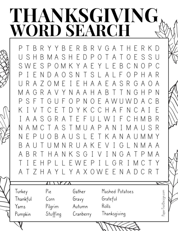 First Thanksgiving Word Search First Thanksgiving Word Search