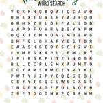 Thanksgiving Word Search Printable   Pretty Providence Regarding Thanksgiving Word Ving Word Search
