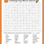 Thanksgiving Word Search Printable Set   3 Varying Levels Of Throughout Free Fourth Grade Thanksgiving Word Searches