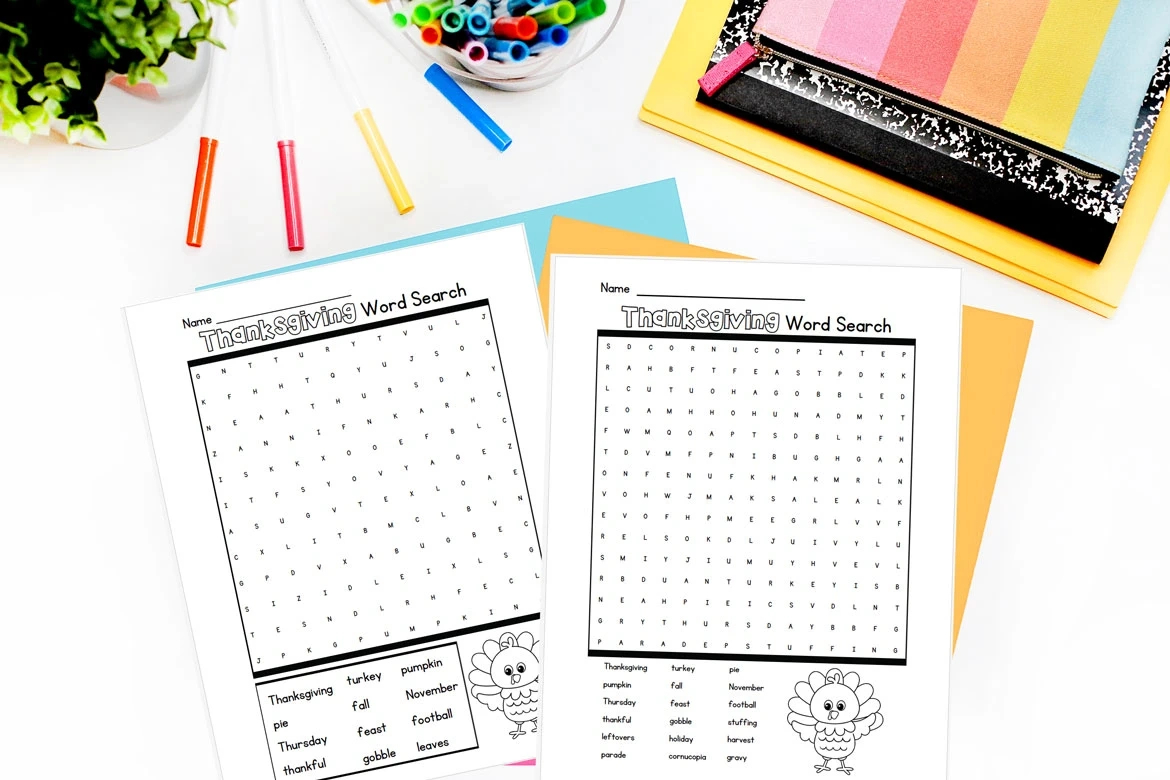 Thanksgiving Word Search Printables – Mary Martha Mama within Thanksgiving Word Search Teachers Pay Teachers