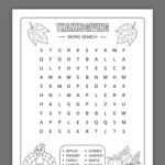 Thanksgiving Word Search Puzzles | Free Printable Within Edhelper Thanksgiving Word Search