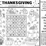 Thanksgiving Word Search | Skip To My Lou For Thanksgiving Day Fourth Thursday Of November Word Search Answers