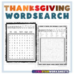 Thanksgiving Word Search   Superstar Worksheets For Thanksgiving Asl Word Search
