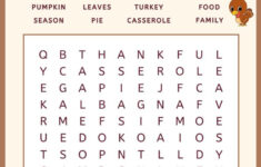Thanksgiving Word Search - The Virtuous Home regarding Thanksgiving Word Search You Can Play