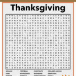 Thanksgiving Word Search Within History Of Thanksgiving Word Search