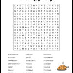 Thanksgiving Word Search Within Thanksgiving Canada Word Search
