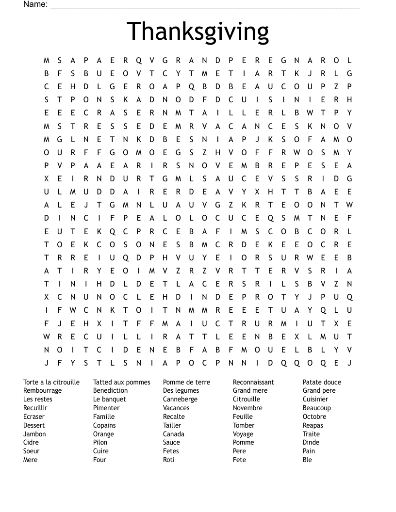 Thanksgiving Word Search - Wordmint with regard to Thanksgiving L Word Search