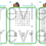Thanksgiving Word Searches (Pdf) In Tpt Thanksgiving Word Search