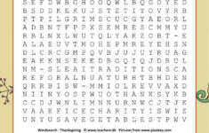 Thanksgiving Wordsearch Word Search: English Esl Worksheets Pdf &amp; Doc within Thanksgiving Word Search Esl